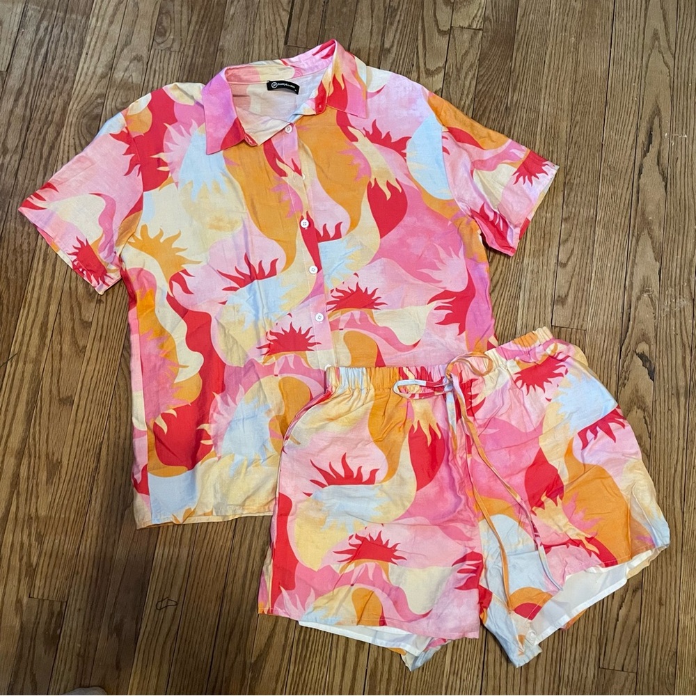 Floral Shorts Set